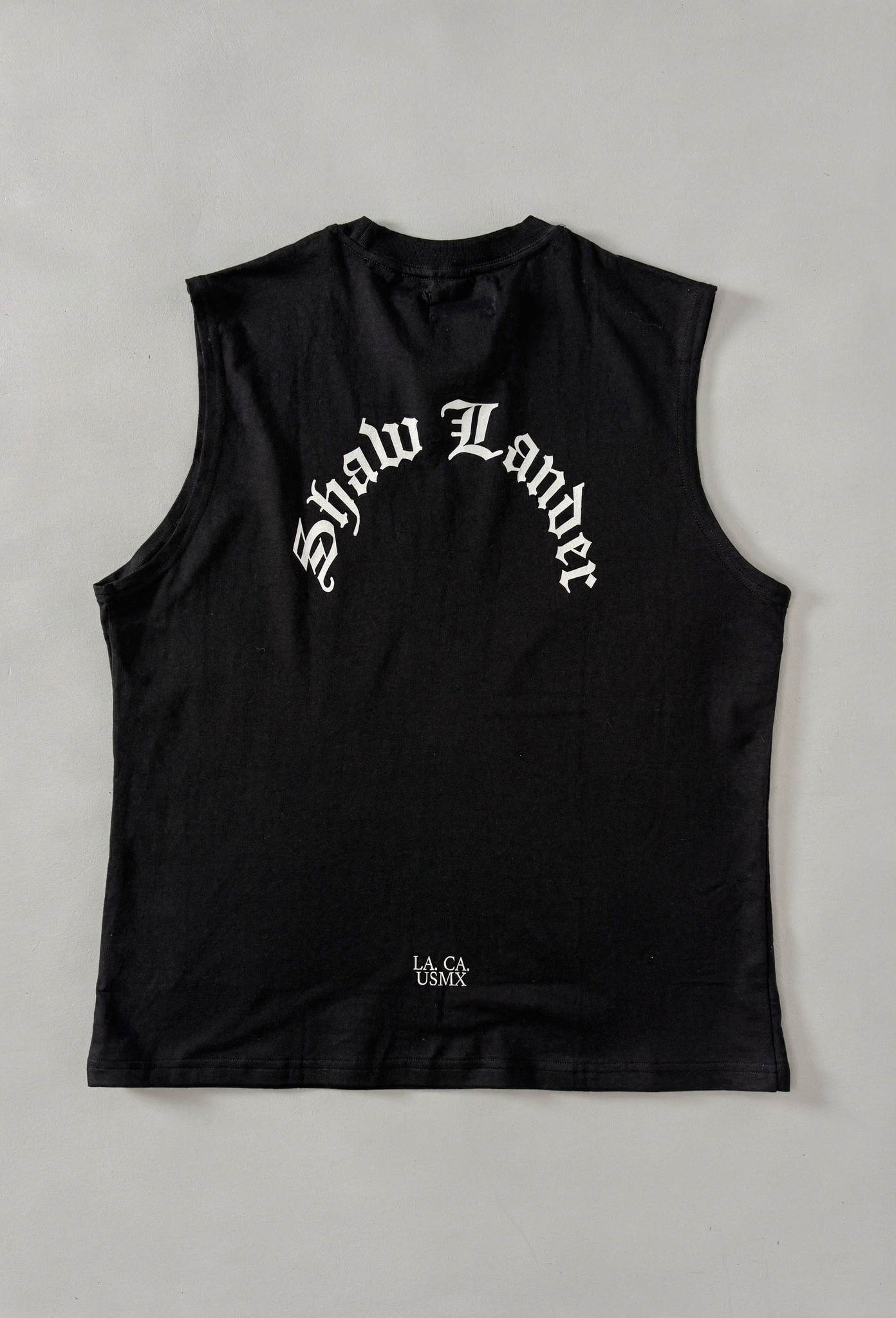 CAMISETA DE TIRANTES OVERSIZED “ONE” ATLÉTICA NEGRA $40